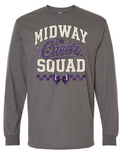 Long Sleeve - Charcoal - Cheer Squad
