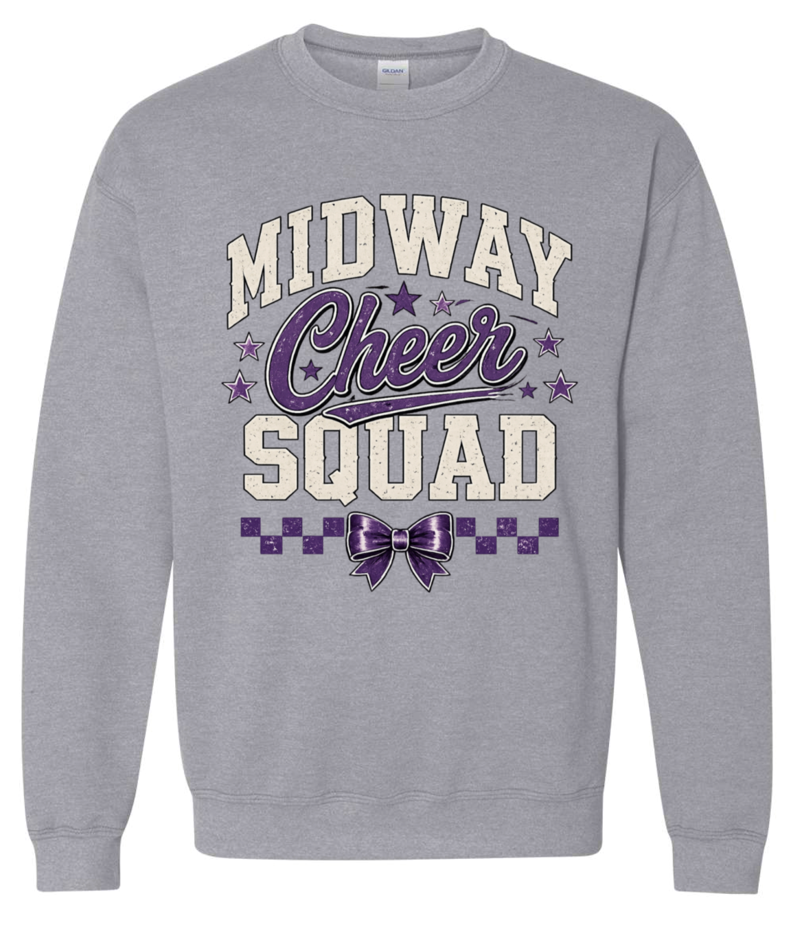Crew Neck - Sport Grey - Cheer Squad