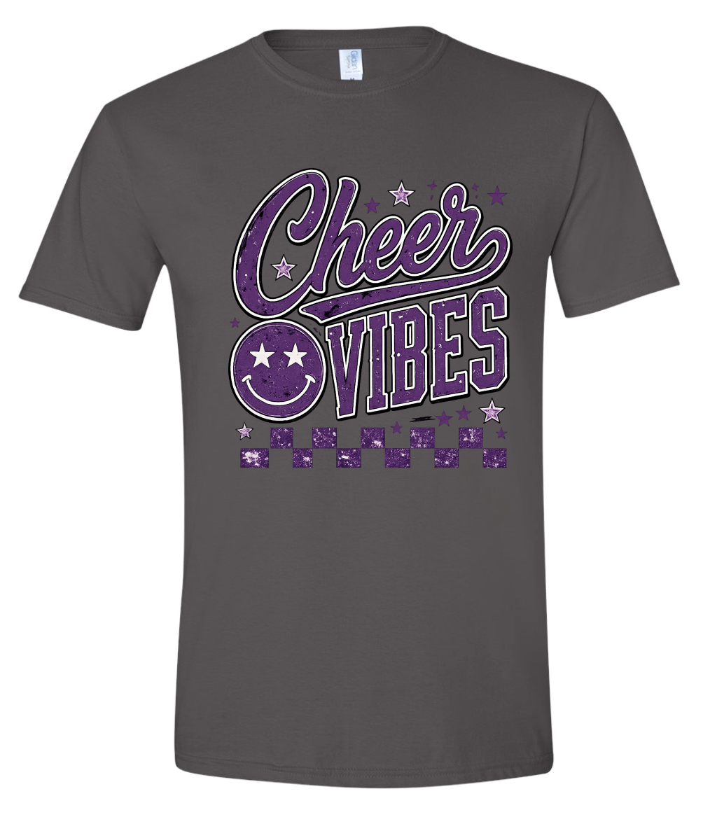 T-Shirt - Charcoal - Cheer Vibes