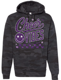 Hoodie - Black Camo - Cheer Vibes