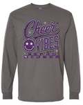 Long Sleeve - Charcoal - Cheer Vibes