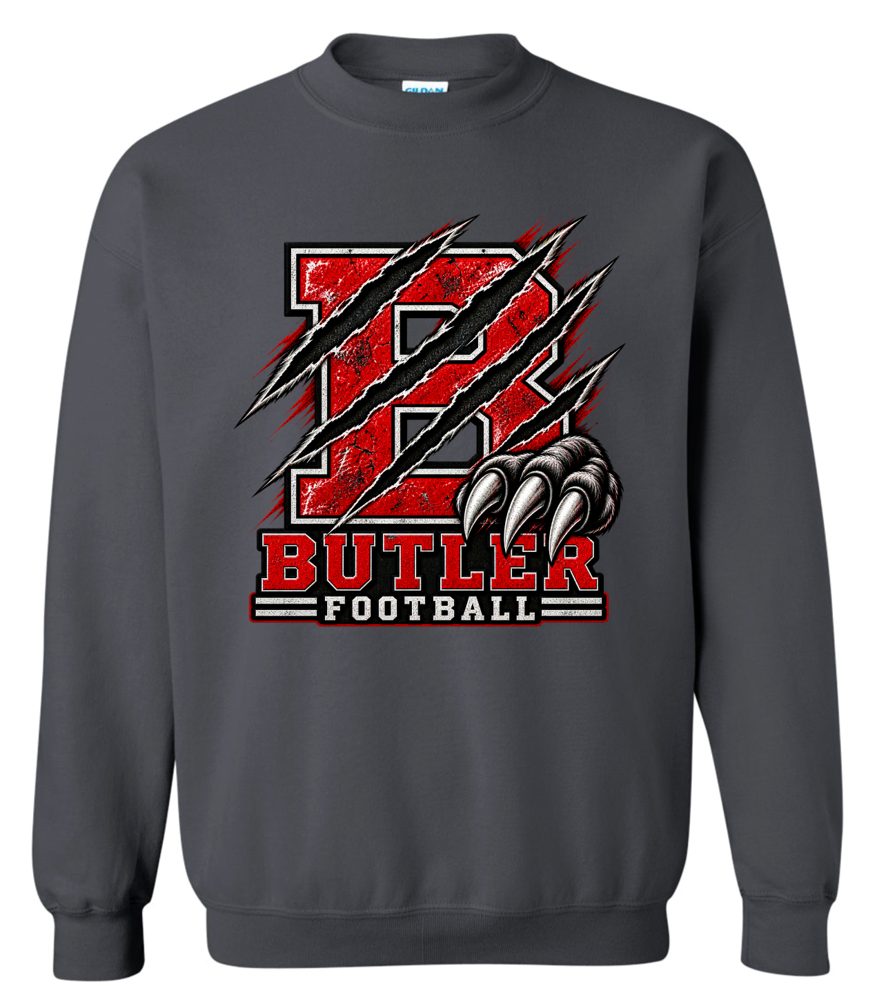 Crew Neck - Charcoal - Claw