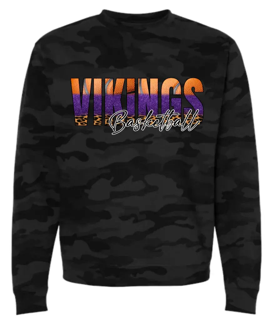 Crew Neck BBall Glitter Fade 15