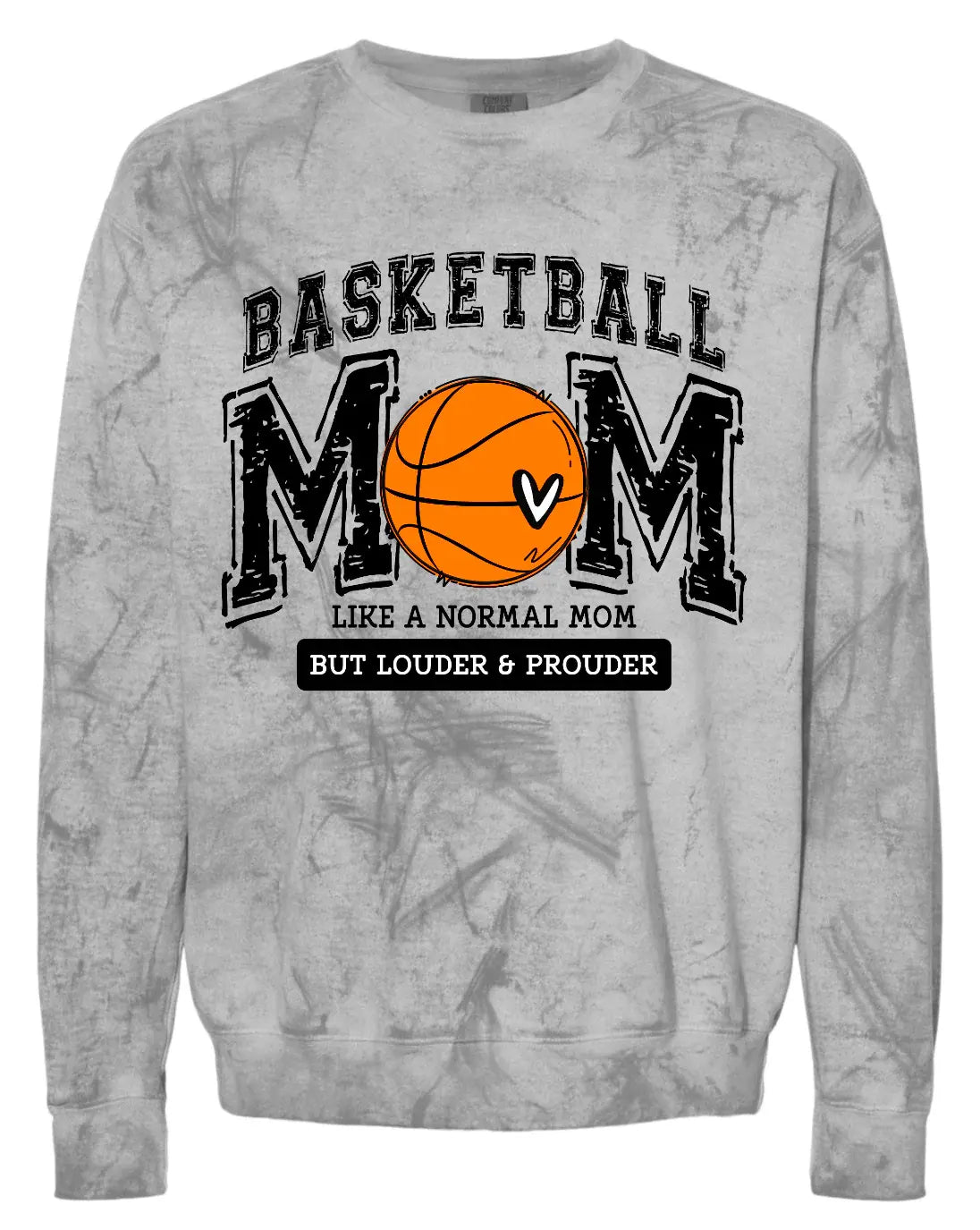 Crew Neck Basketball Mom Louder 8