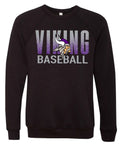 Crew Neck Black Baseball Splatter Design 6
