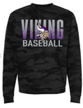 Crew Neck Black Camo Baseball Splatter Design 5