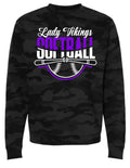 Crew Neck Black Camo Lady Vikings 9