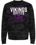 Crew Neck Black Camo Viking Pennant 9