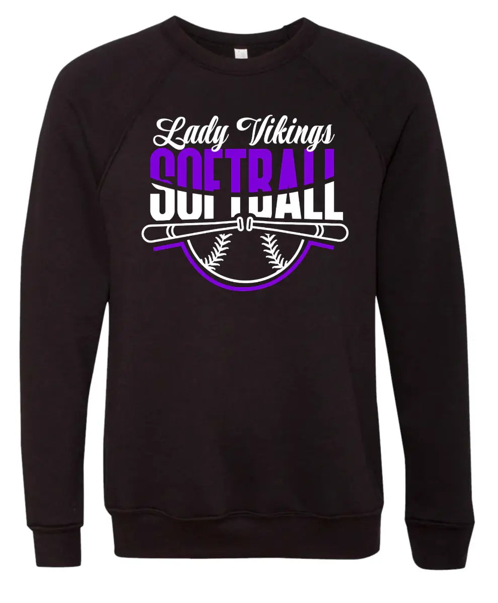 Crew Neck Black Lady Vikings 8