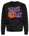 Crew Neck Game Day Faux Glitter 12