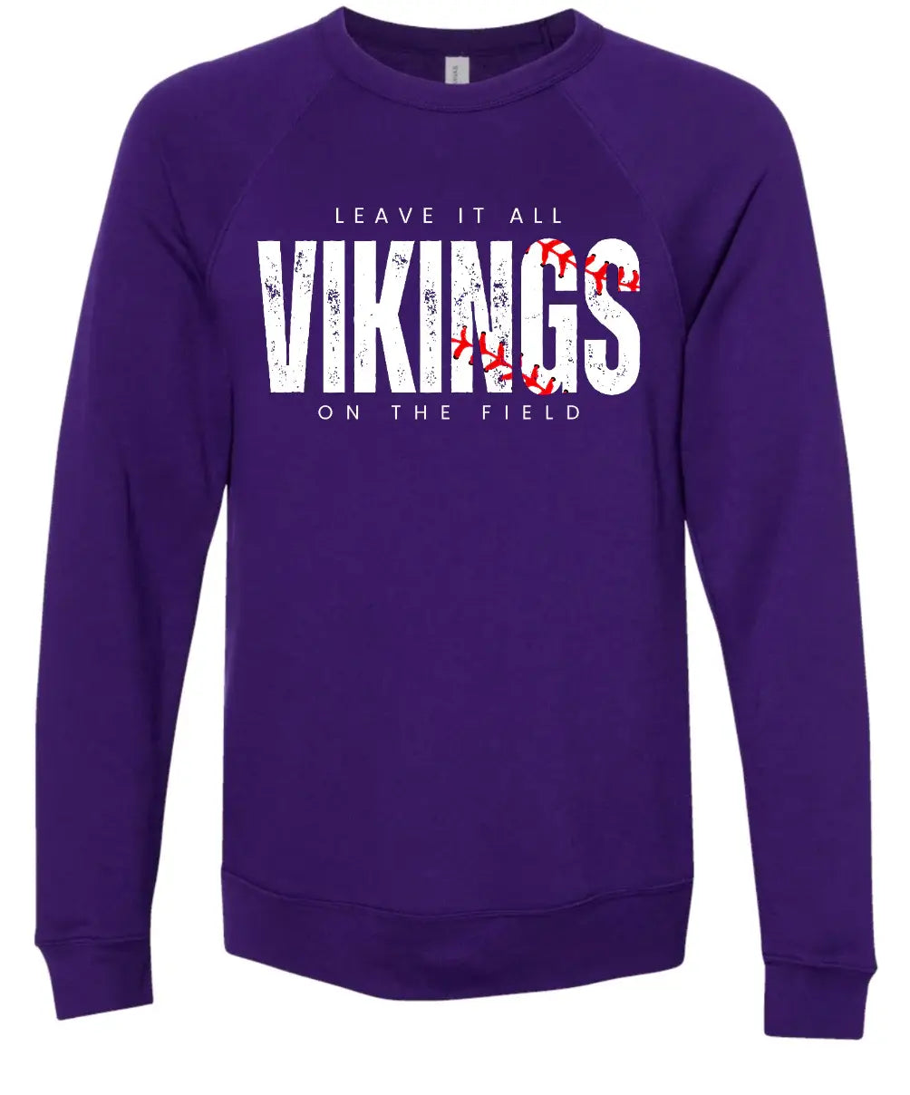 Crew Neck Purple Leave It On The Field 4