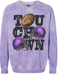 Crew Neck Purple Smoke Touchdown Stacked 2