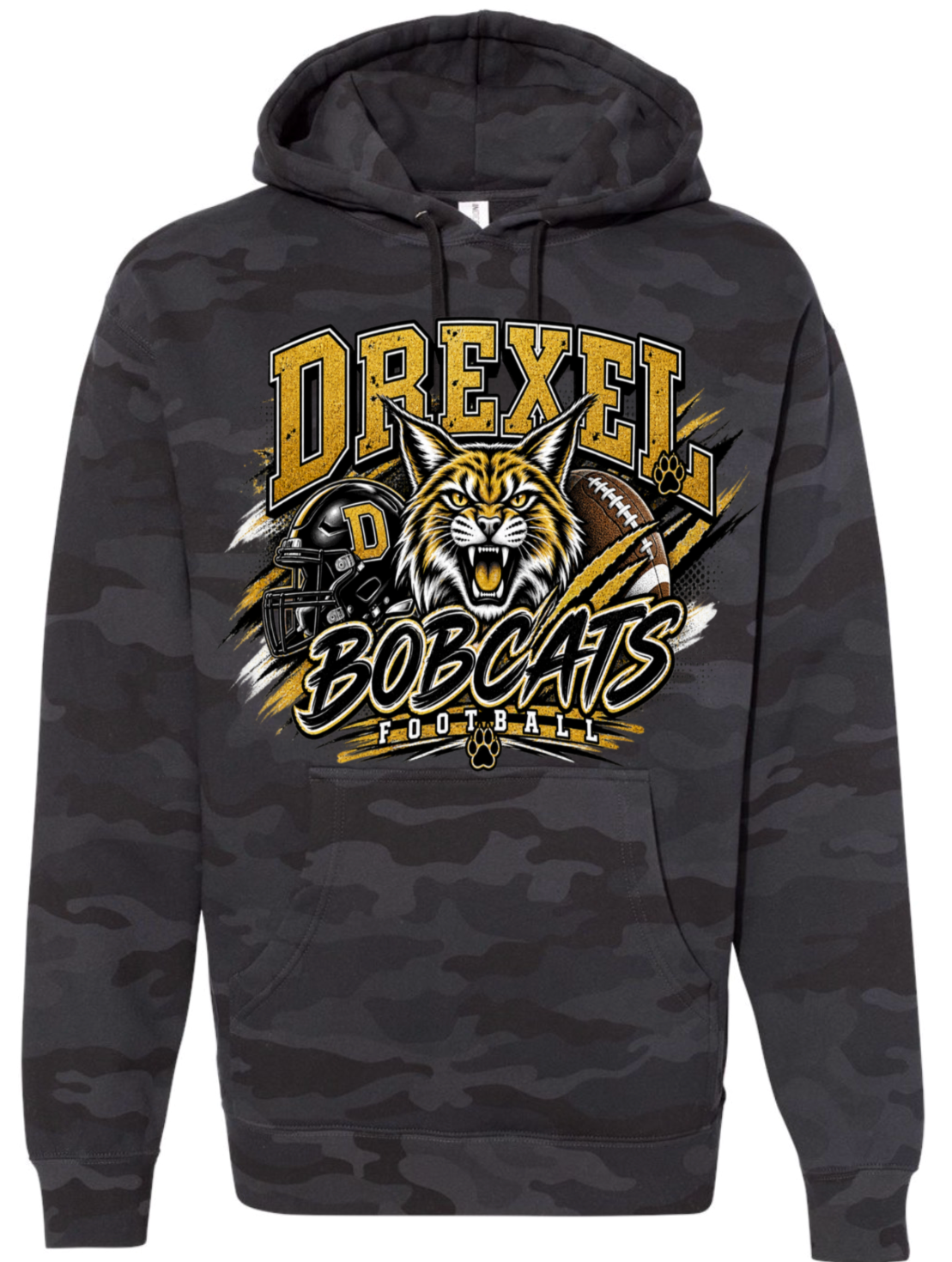 Hoodie - Black Camo - DBF