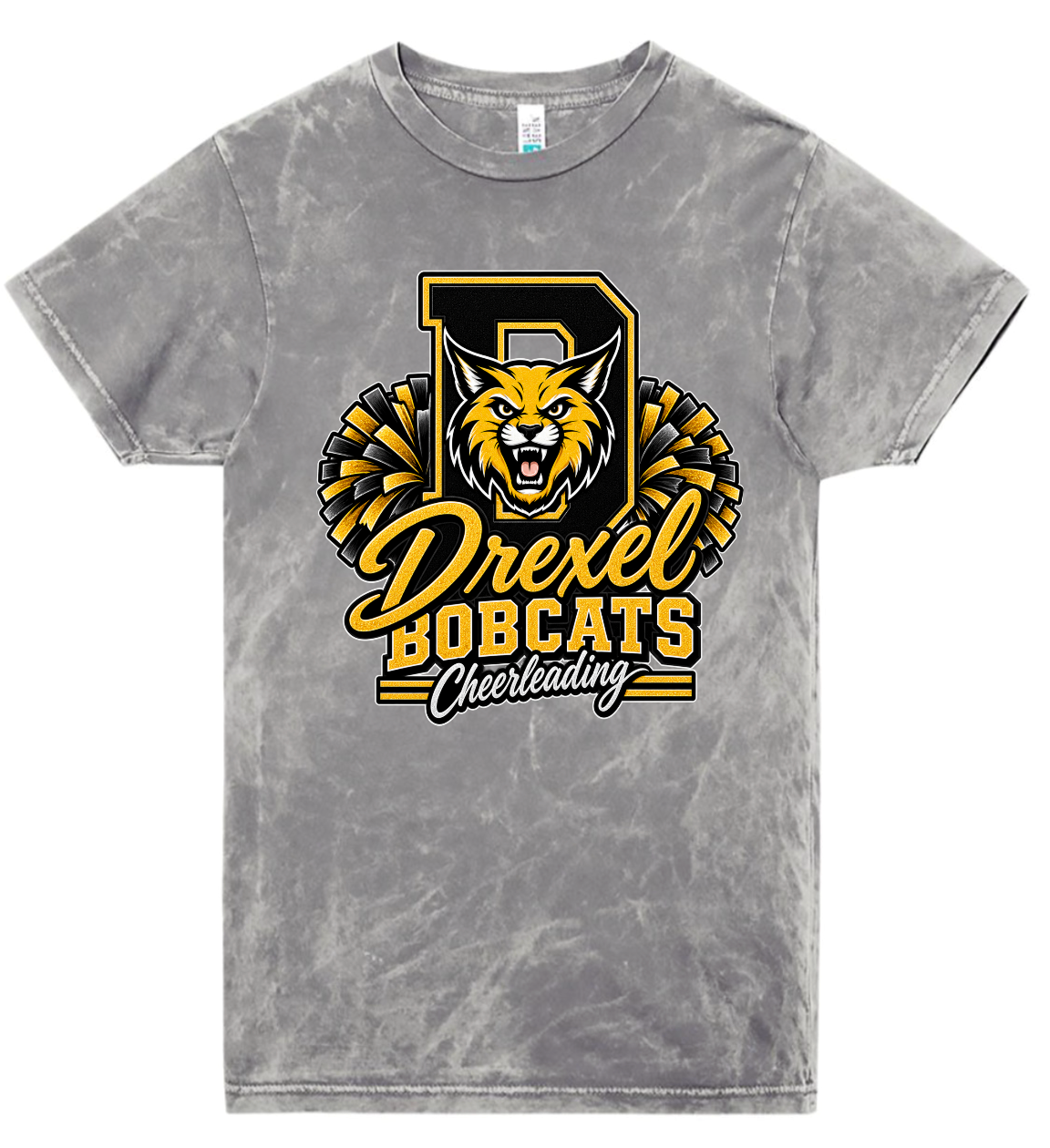 T-Shirt - Silver Acid - D Cheerleading