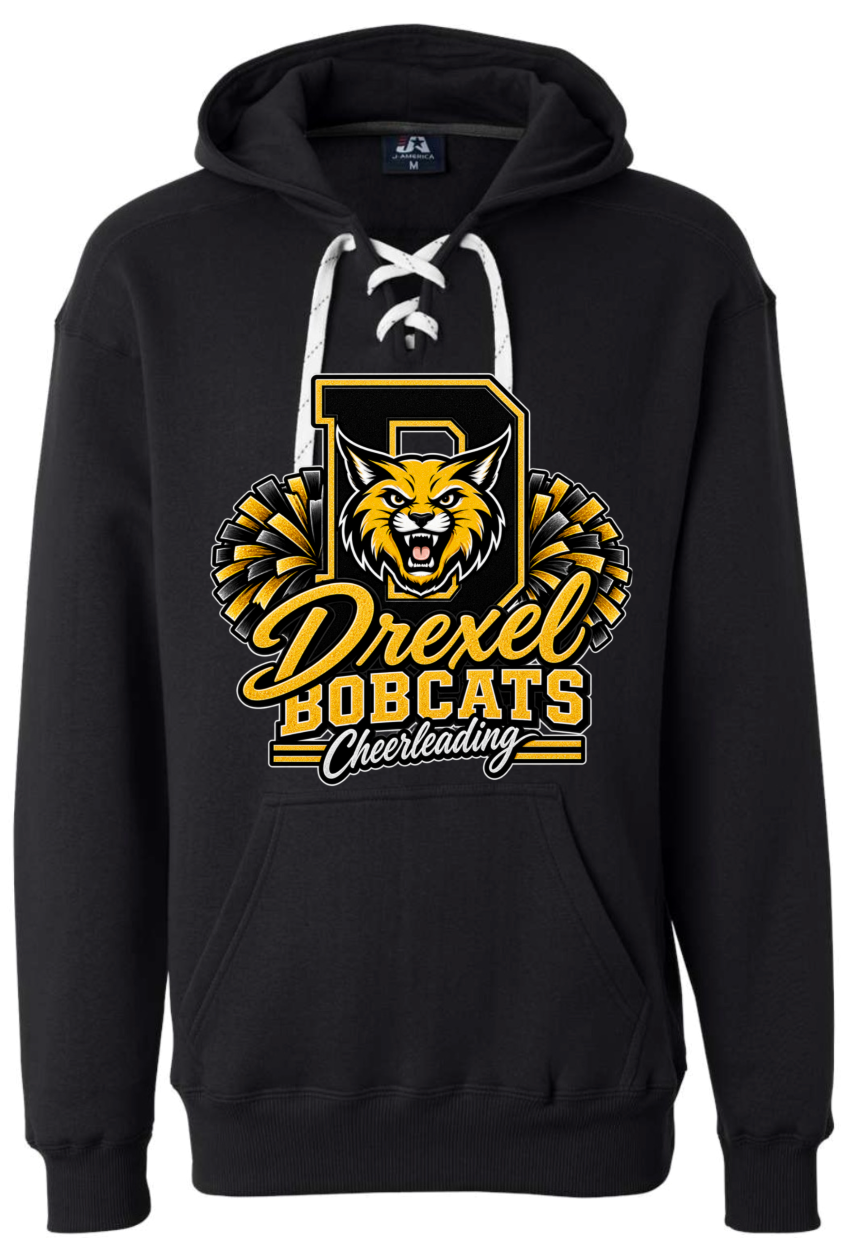 Hoodie lace - Black - D Cheerleading