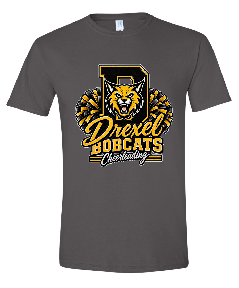 T-Shirt - Charcoal - D Cheerleading