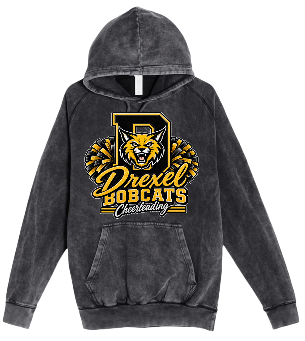 Hoodie - Charcoal Acid - D Cheerleading