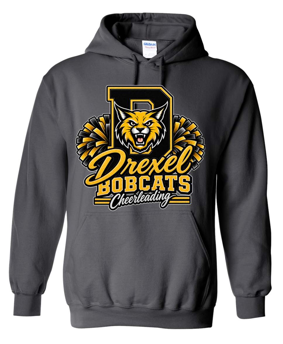 Hoodie - Charcoal - D Cheerleading
