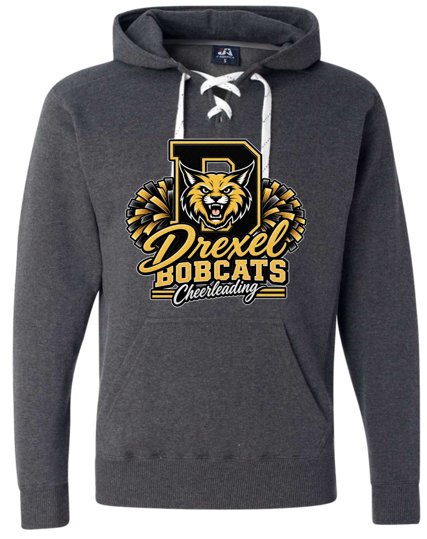 Hoodie lace - Charcoal - D Cheerleading