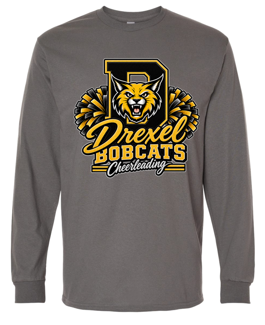 Long Sleeve - Charcoal - D Cheerleading