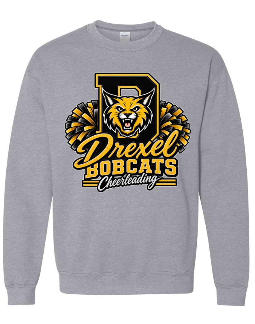 Crew Neck - Sport Grey - Grunge Bow