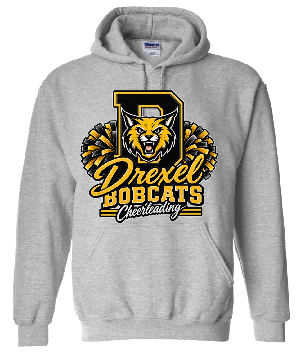 Hoodie - Sport Grey - D Cheerleading