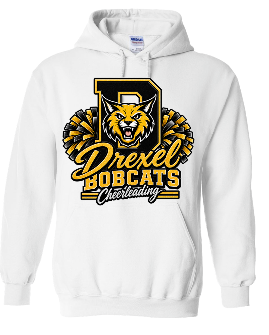Hoodie - White - D Cheerleading