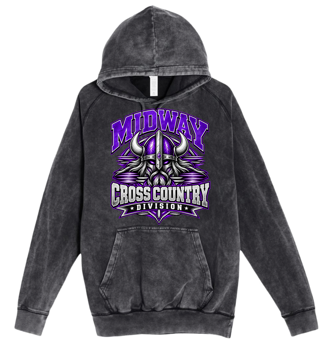 Hoodie - Charcoal Acid - Division