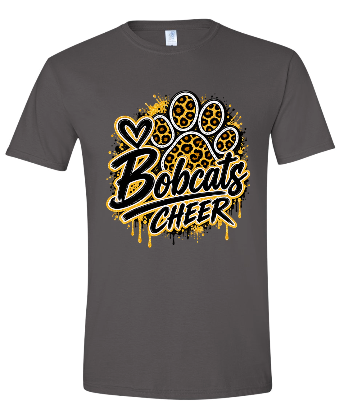 T-Shirt - Charcoal - Drip Paw