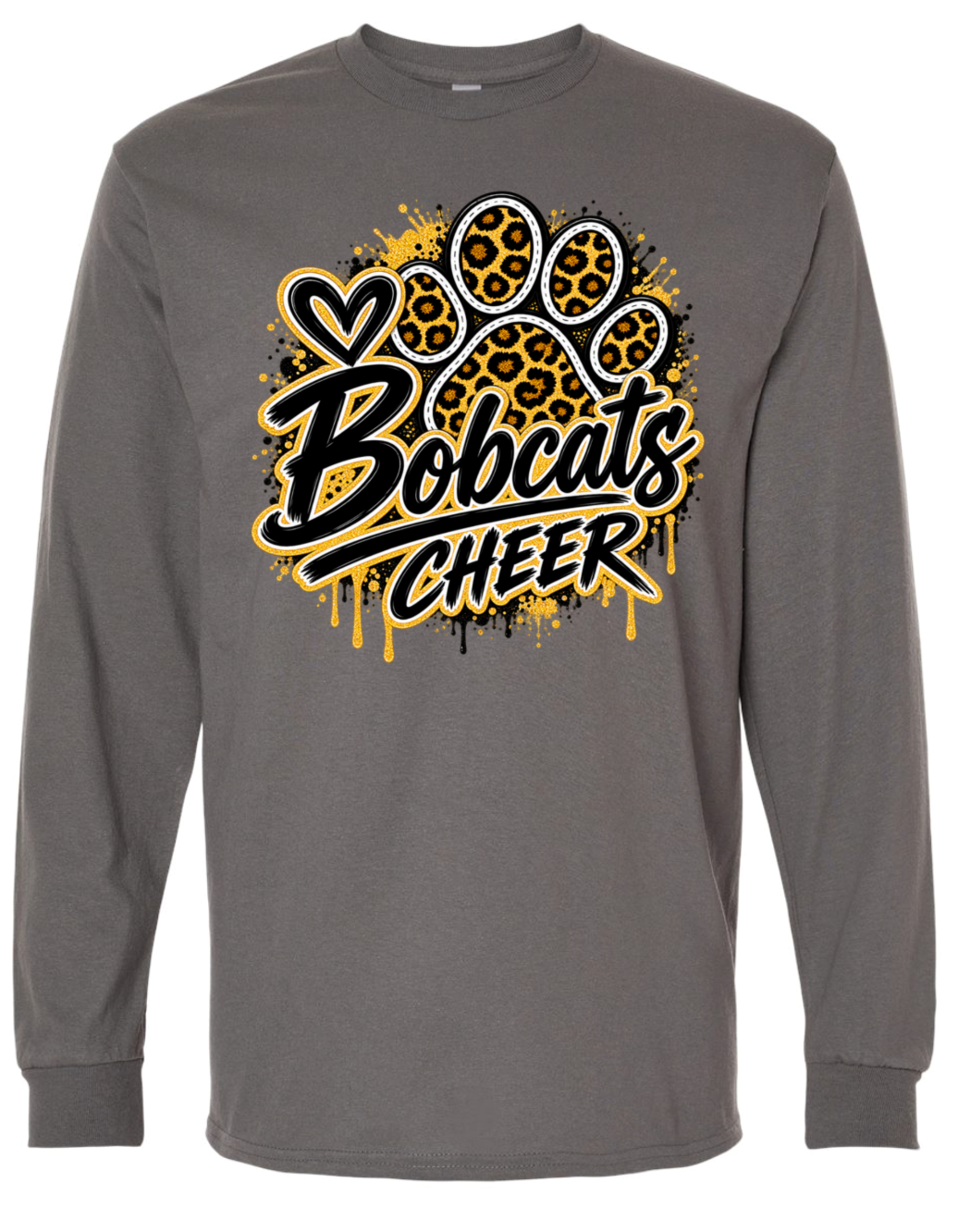 Long Sleeve - Charcoal - Drip Paw