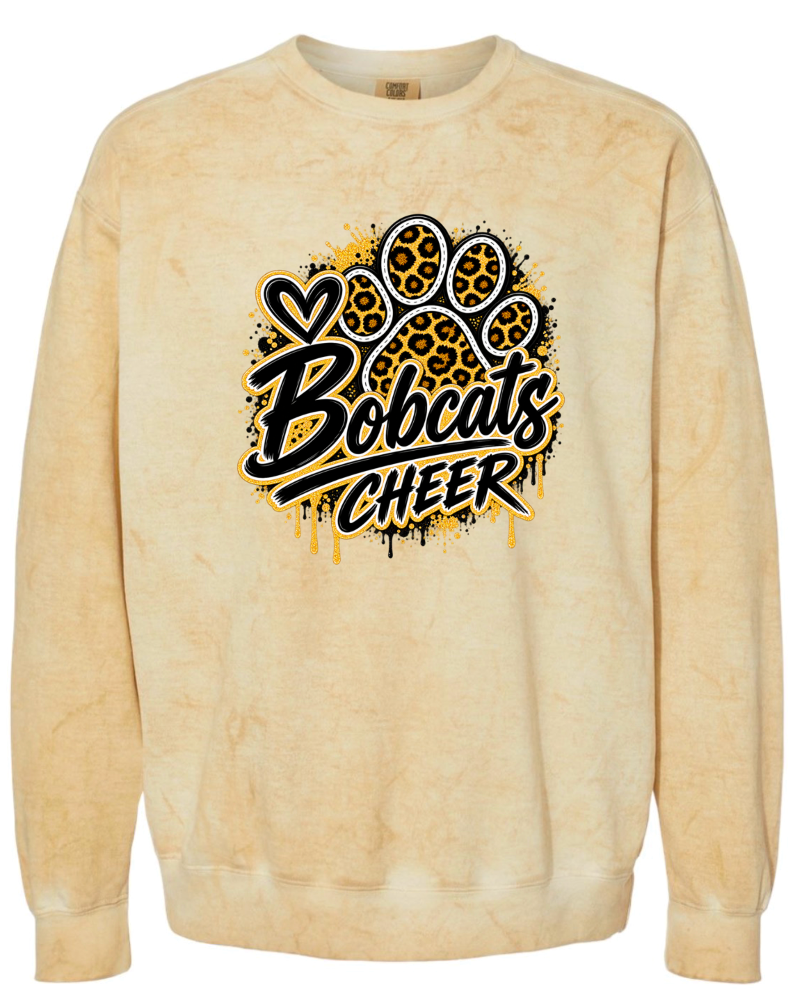 Crew Neck - Gold Smoke - Drip Paw