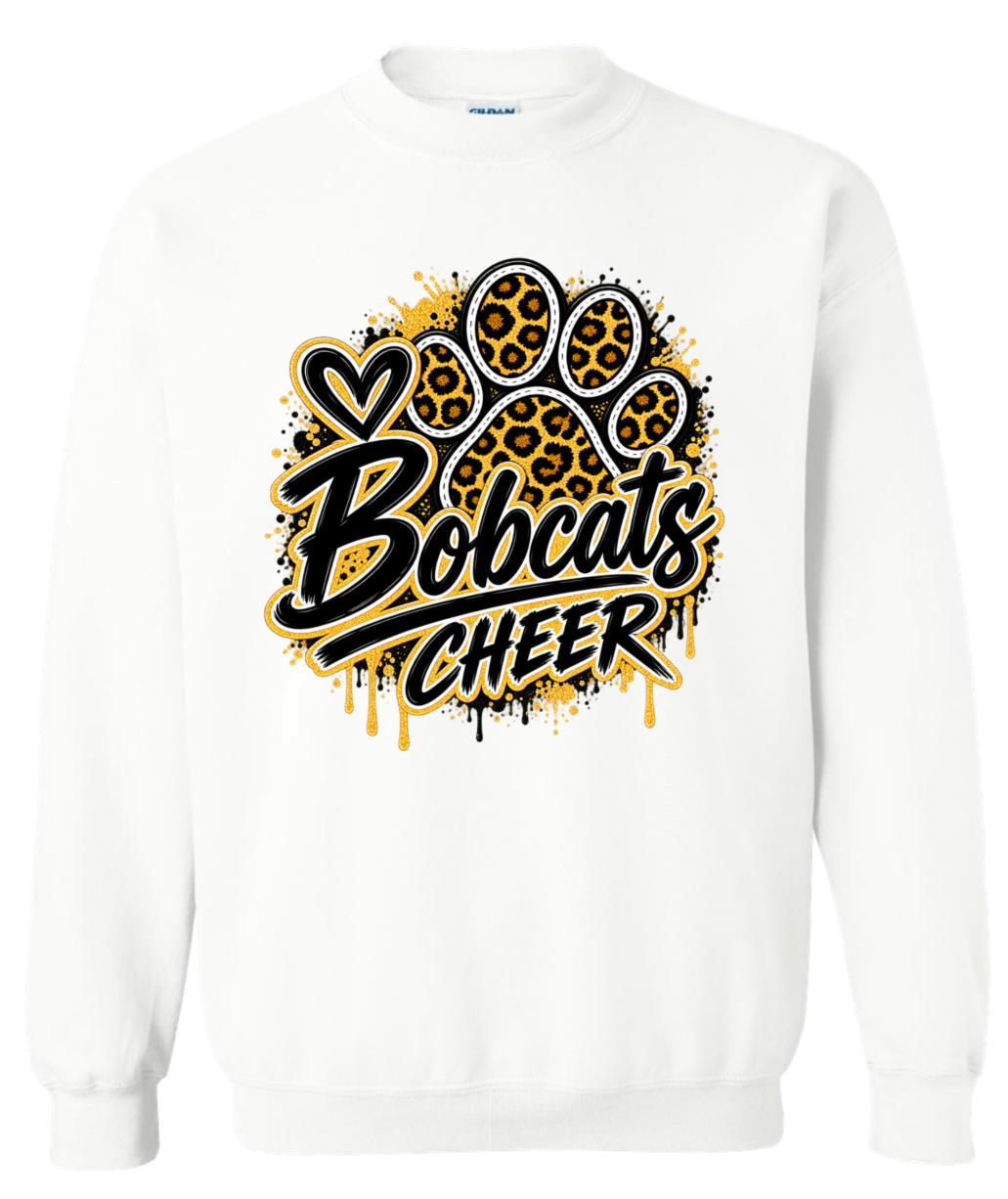 Crew Neck - White - Drip Paw
