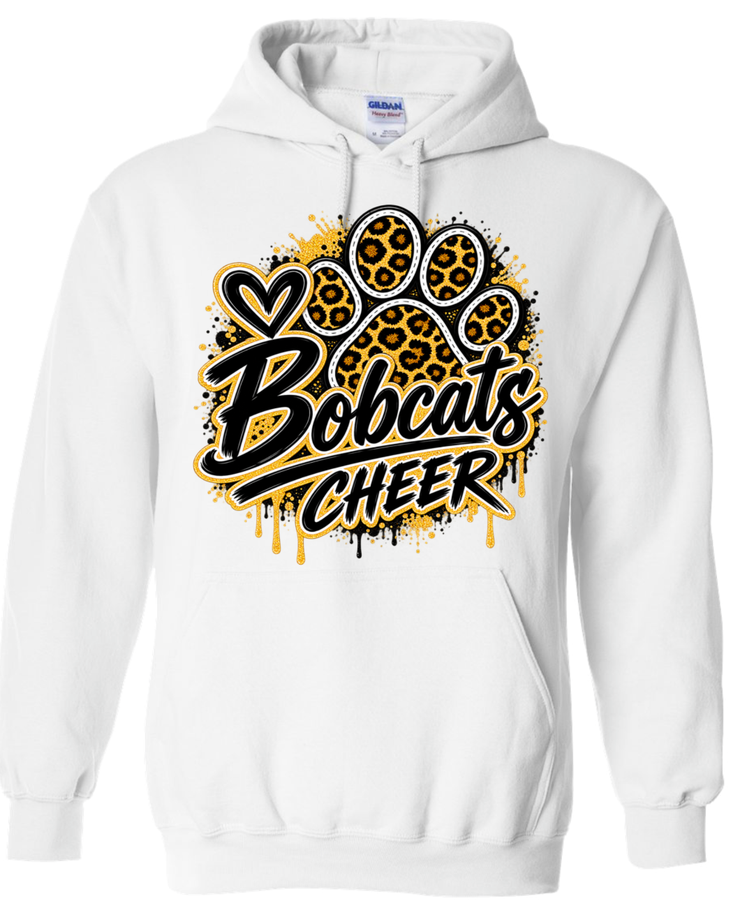 Hoodie - White - Drip Paw