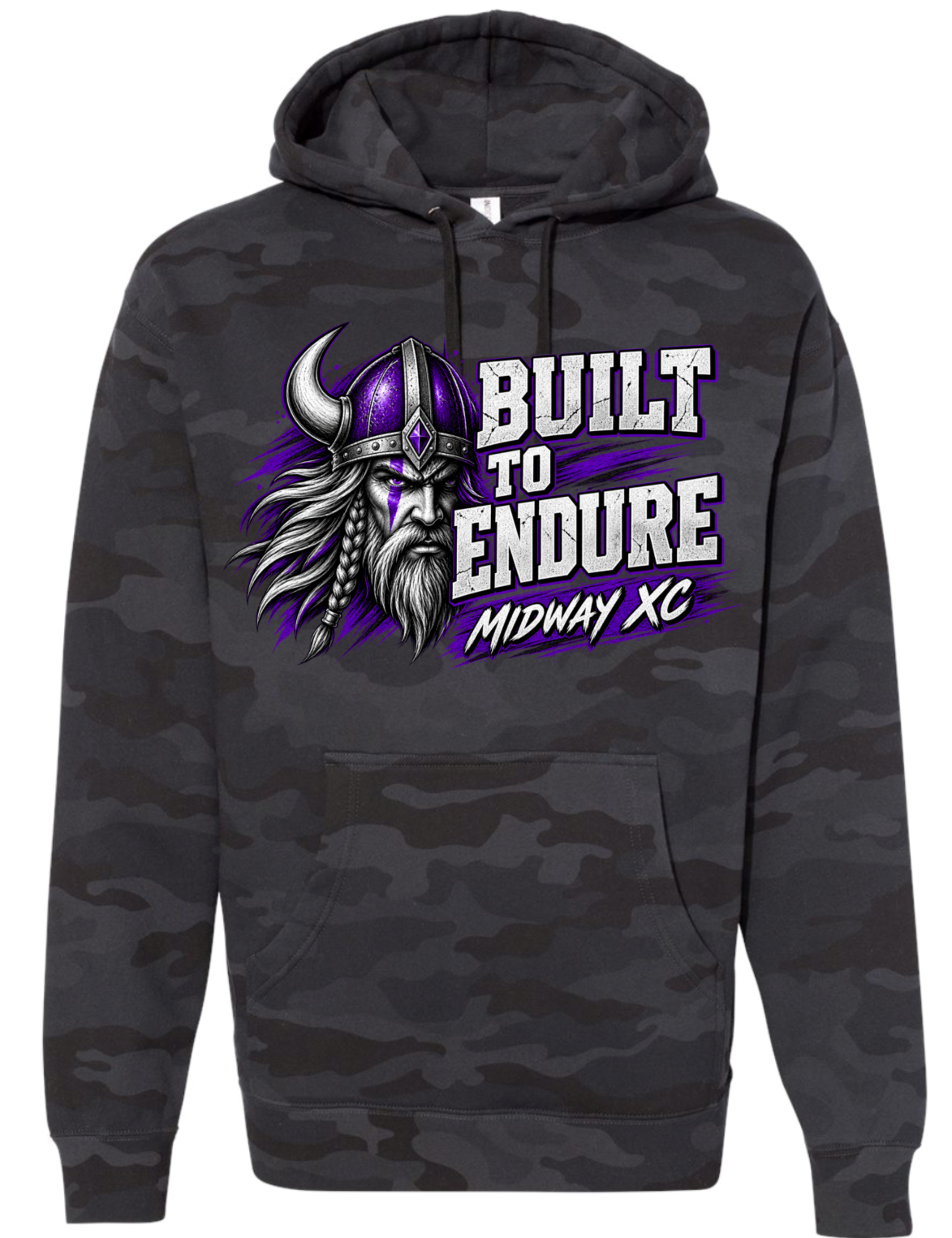 Hoodie - Black Camo - Endure