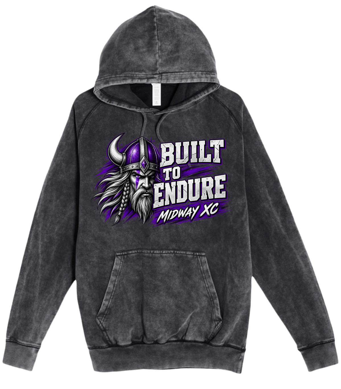 Hoodie - Charcoal Acid - Endure