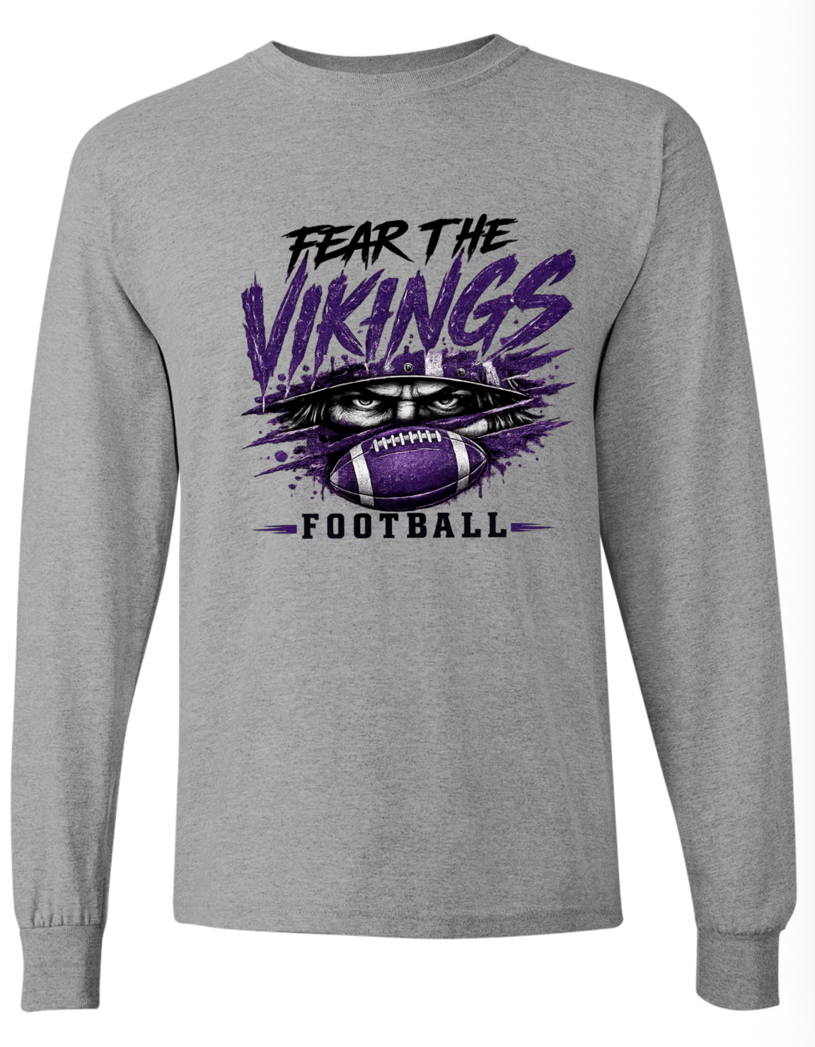 Long Sleeve - Sport Grey - Fear The Viking