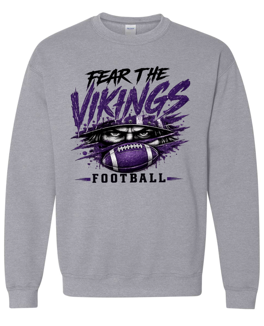 Crew Neck - Sport Grey - Fear The Viking