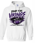 Hoodie - White - Fear The Viking