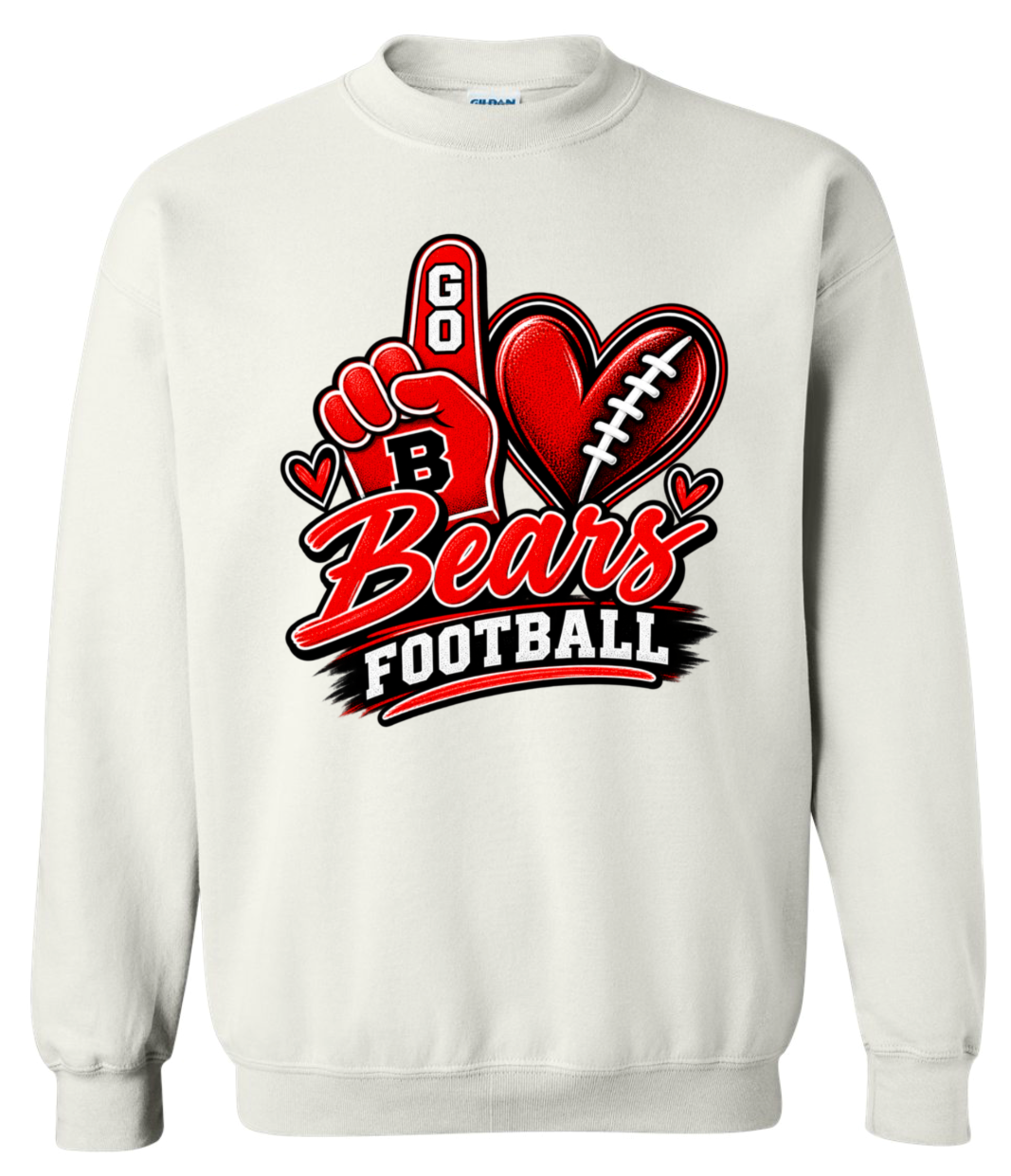 Crew Neck - White - Foam