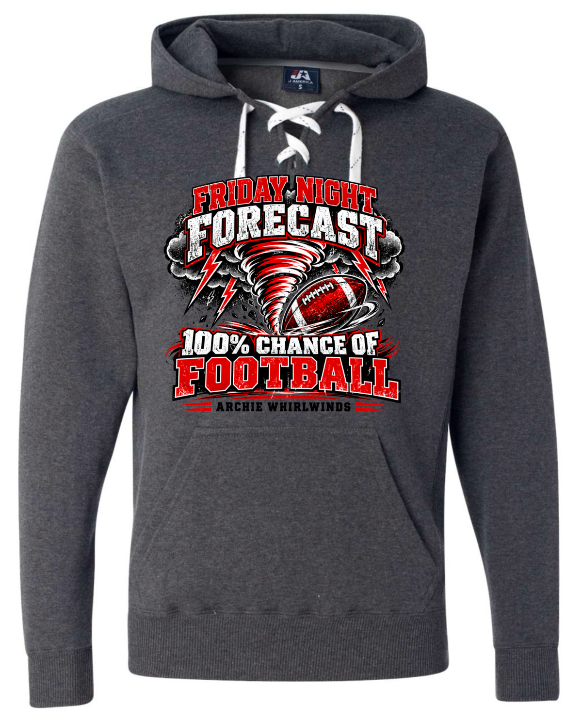 Hoodie lace - Charcoal - Forecast