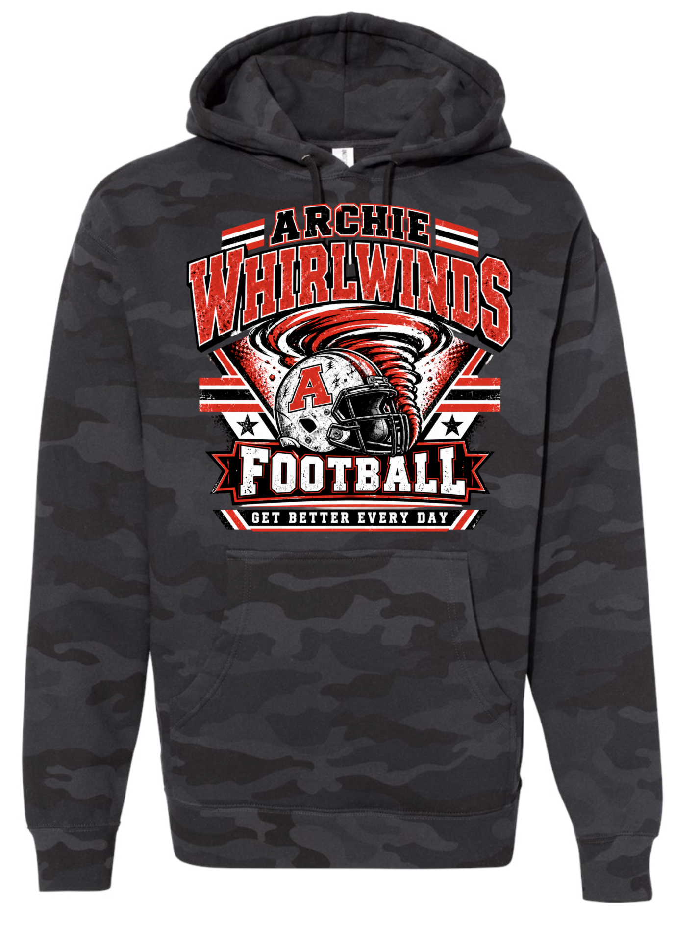Hoodie - Black Camo - GBED