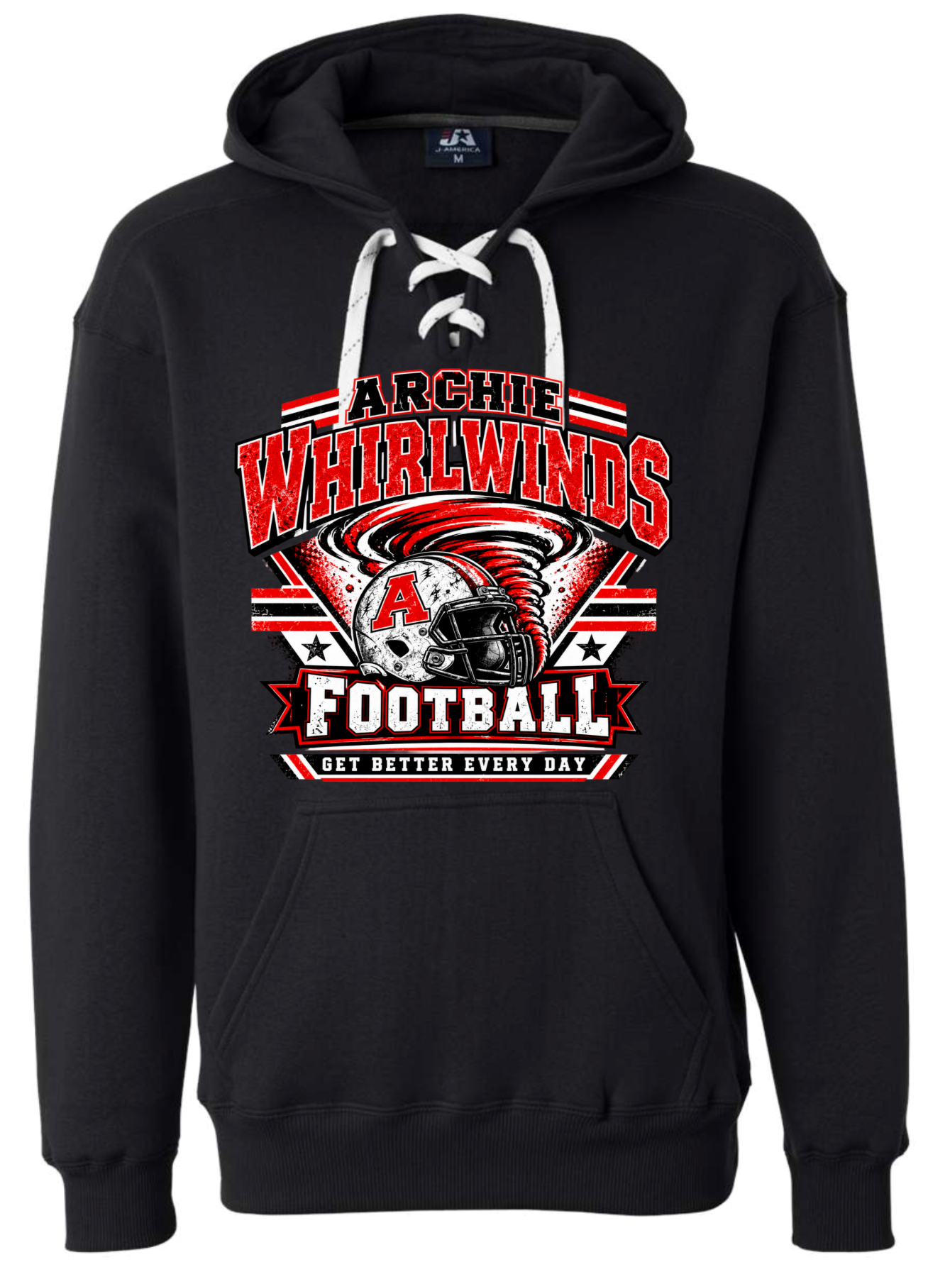 Hoodie lace - Black - GBED