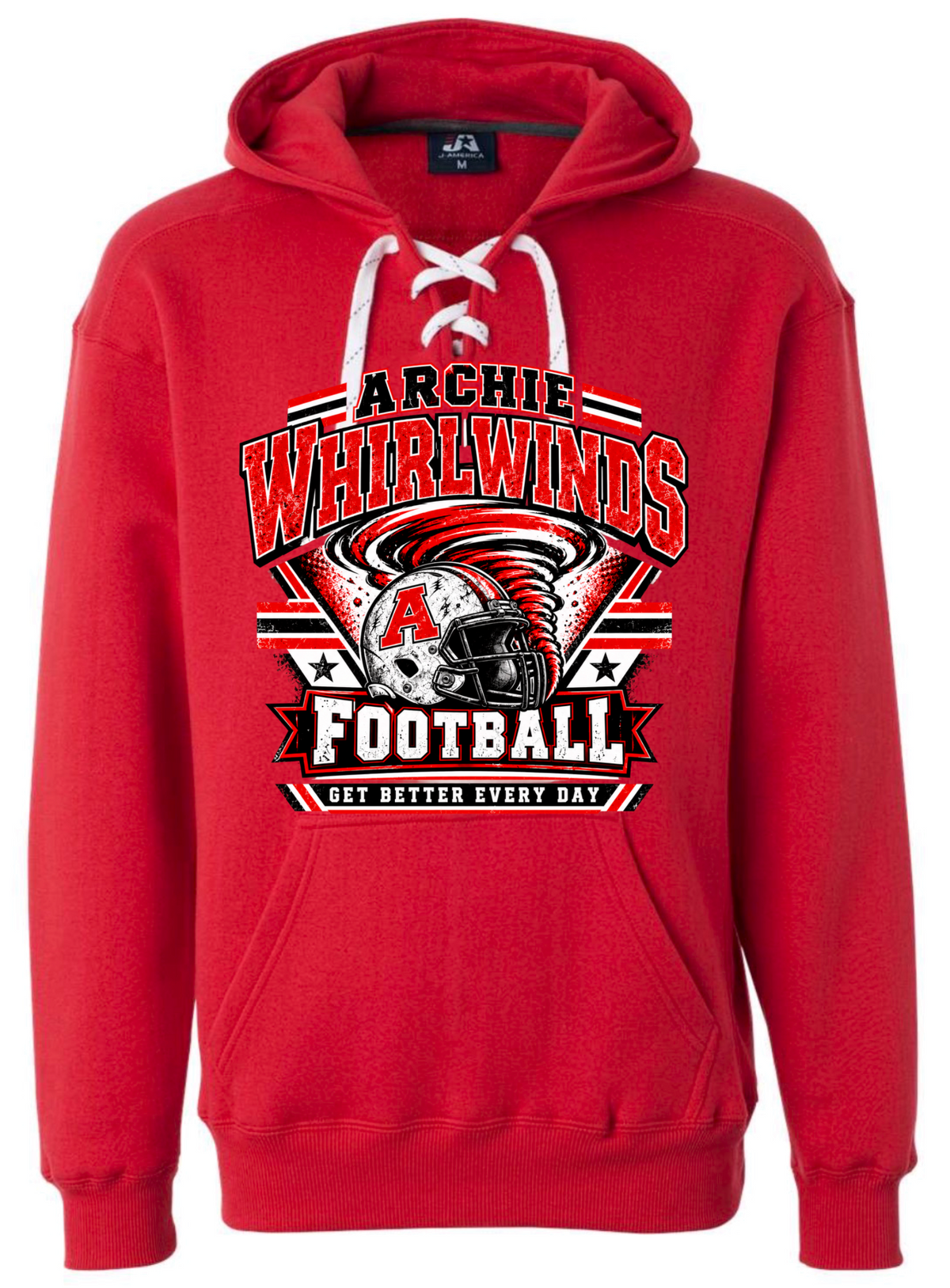 Hoodie lace - Red - GBED
