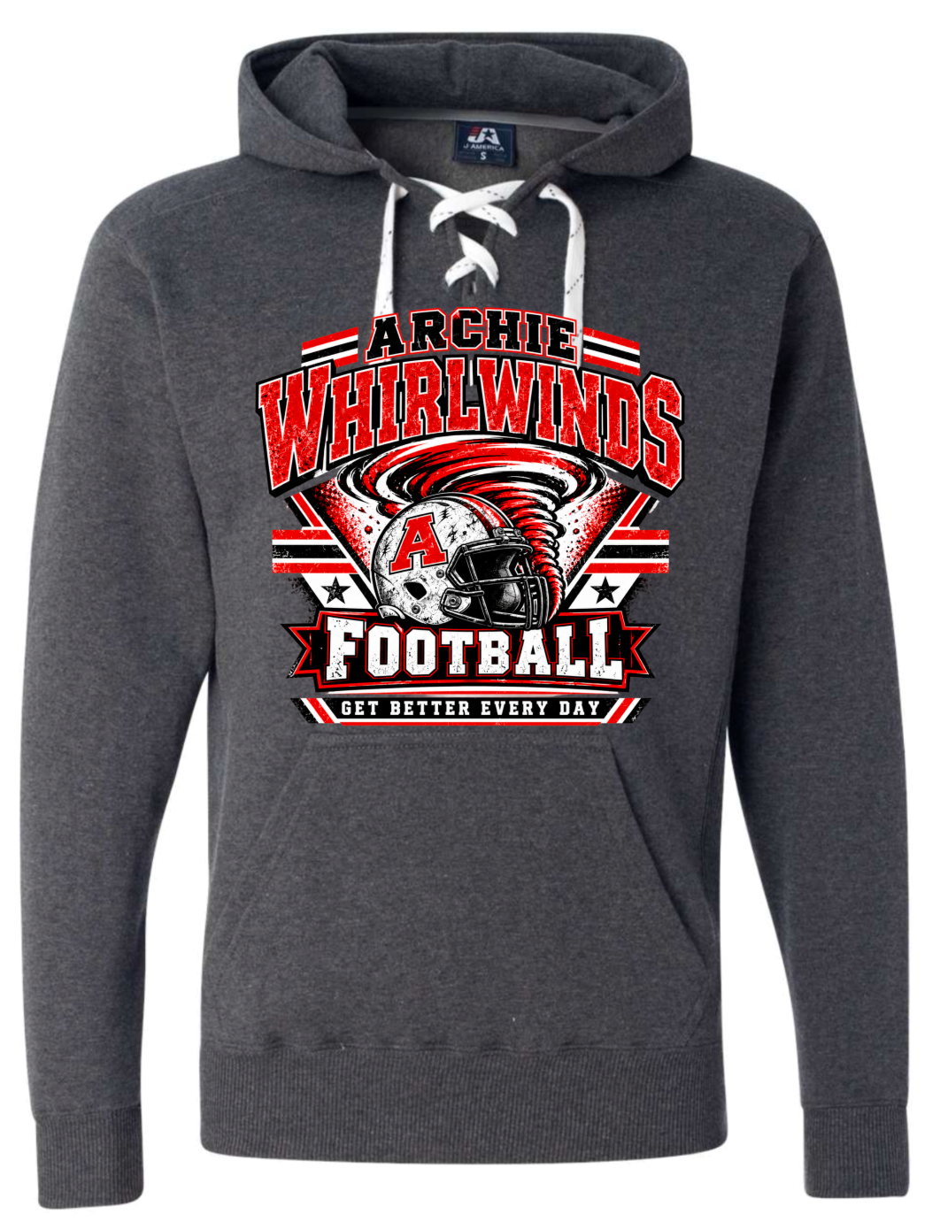 Hoodie lace - Charcoal - GBED
