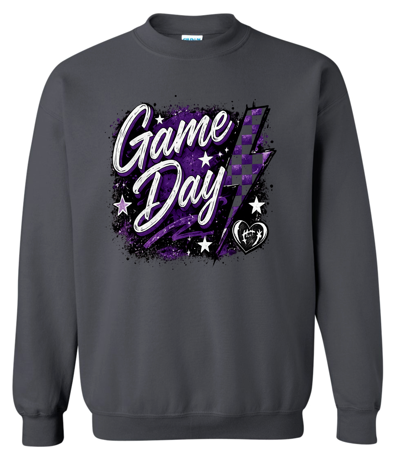 Crew Neck - Charcoal - Game Day