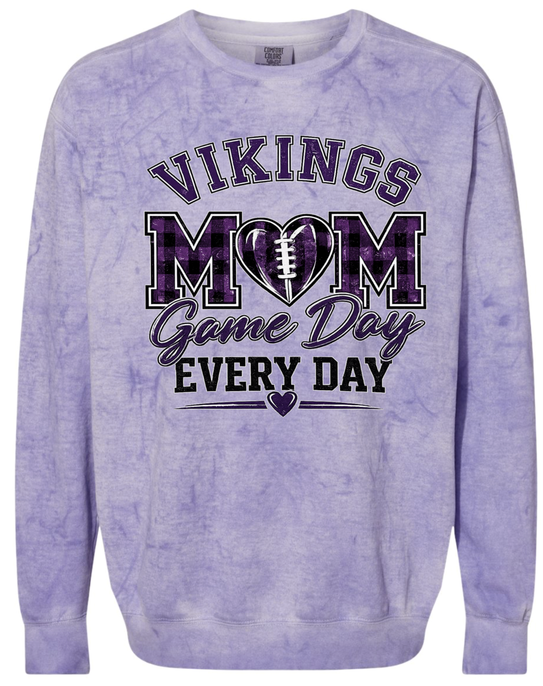 Crew Neck - Purple Smoke - Game Day Mom