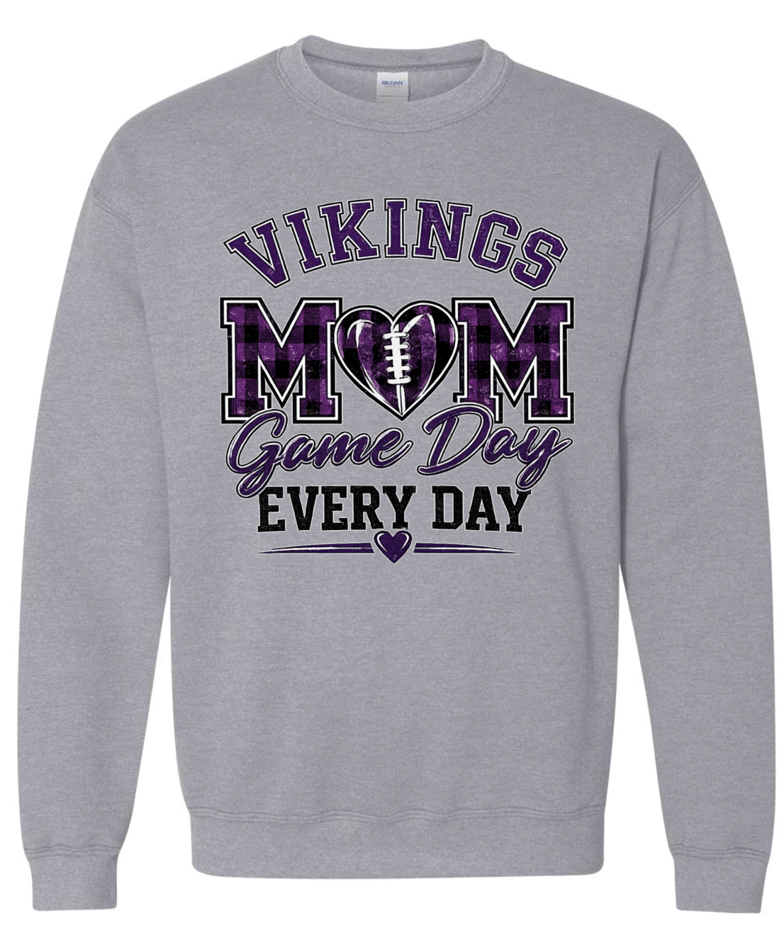 Crew Neck - Sport Grey - Game Day Mom