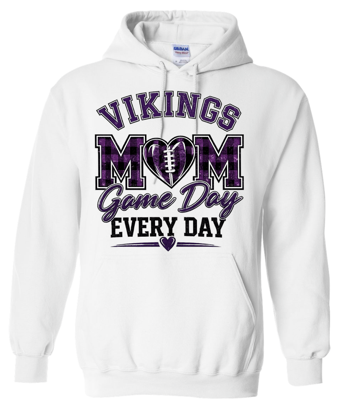 Hoodie - White - Game Day Mom