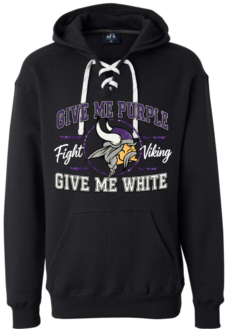 Hoodie lace - Black - Give Me Purple