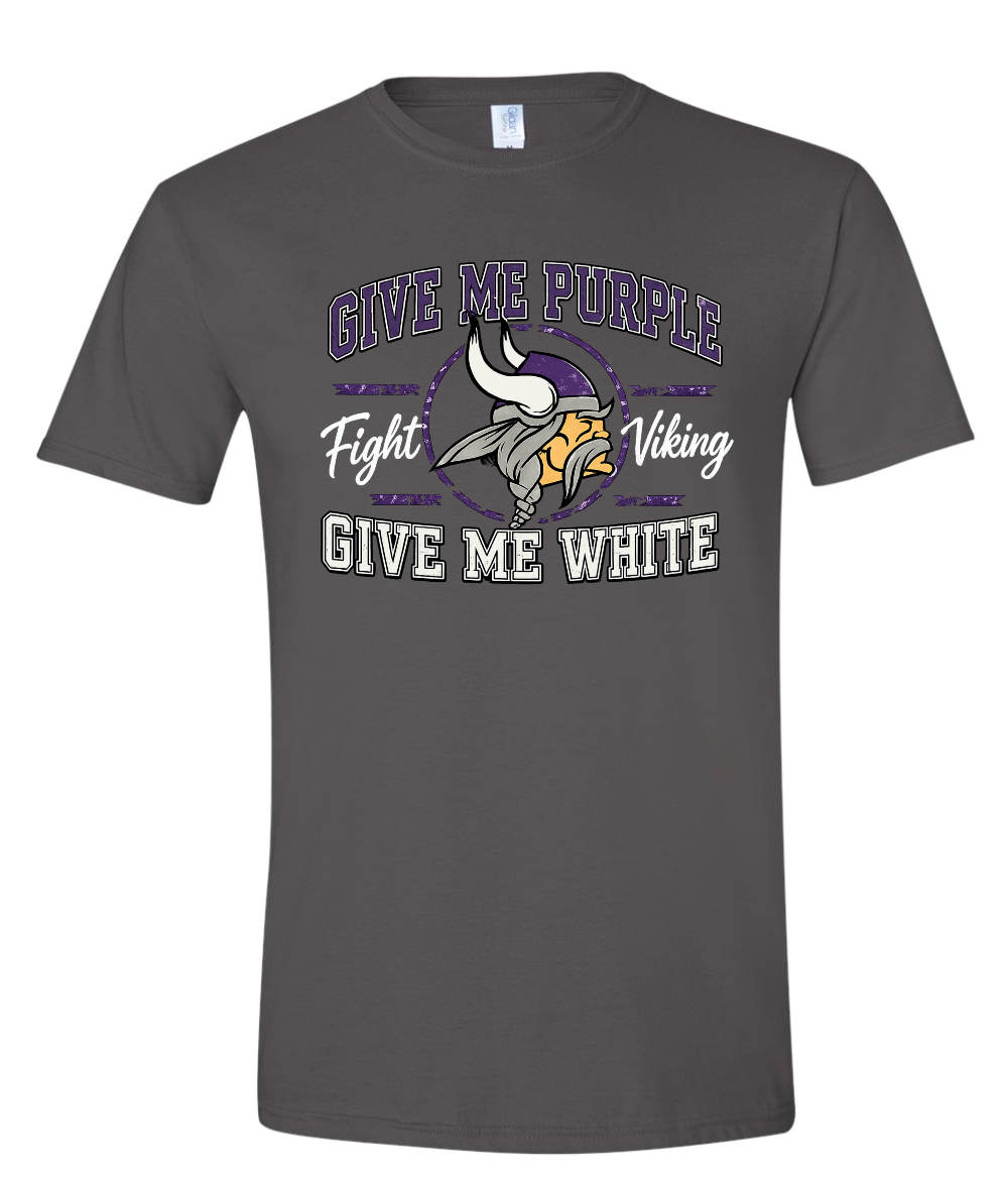 T-Shirt - Charcoal - Give Me Purple